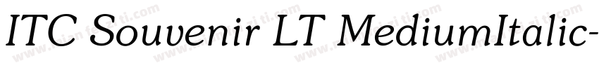 ITC Souvenir LT MediumItalic字体转换